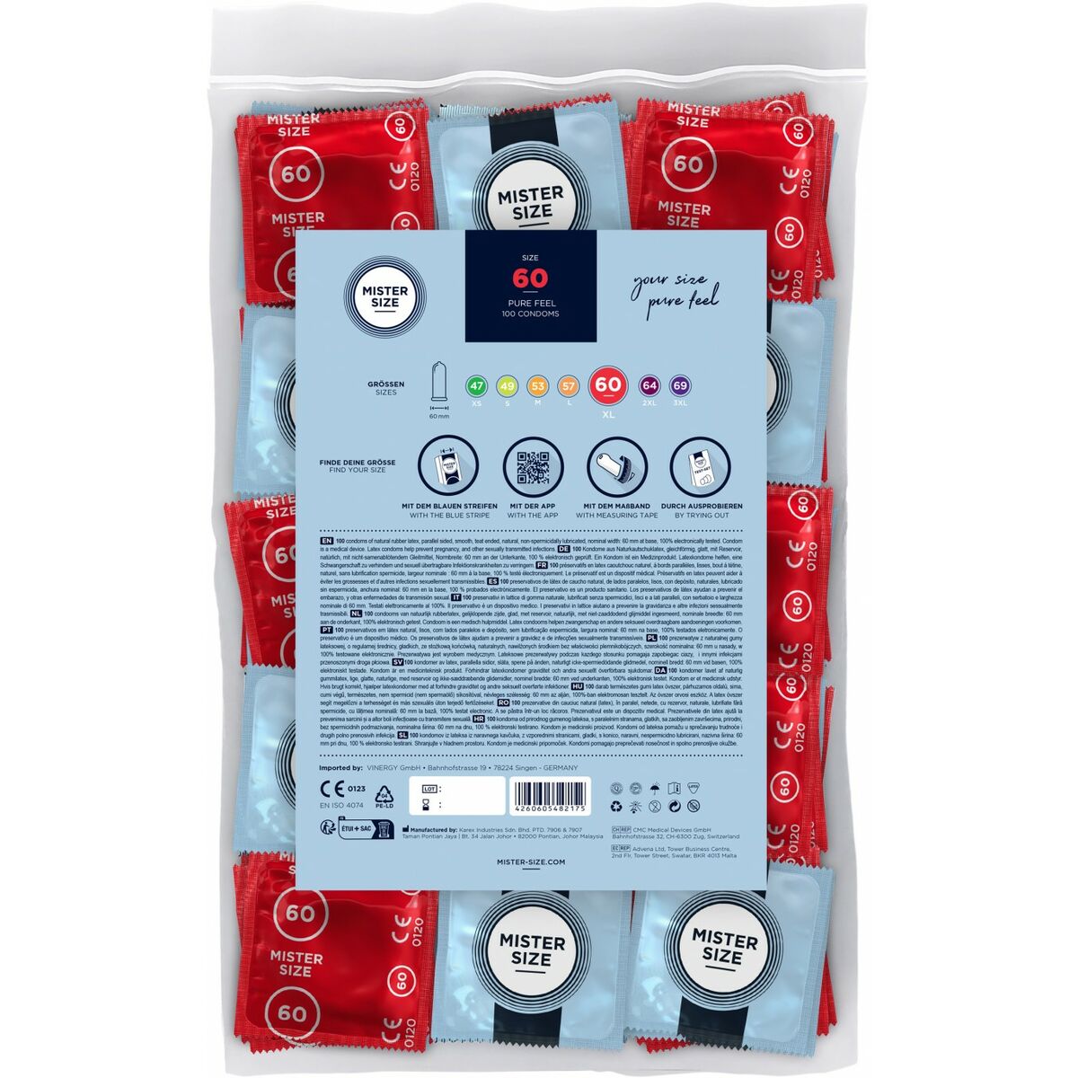 Презервативы Mister Size 100 штук